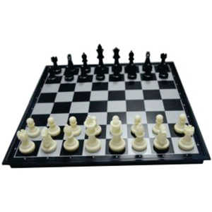 Jeu d'échecs magnétique pliable portable, plateau en plastique, jeu de société éducatif standard, jeu d'échecs de voyage, cadeau pour enfant et adulte, jeu d'échecs en bois - Product Image 1