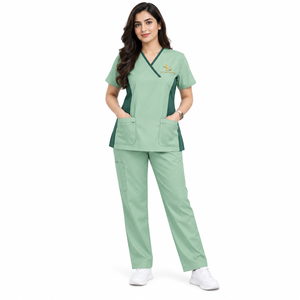 Uniforme Médico Premium para Mujer, Conjunto de Uniforme Médico Cómodo, Tejido Transpirable, Ropa de Trabajo Profesional, Adecuado para Enfermeras y Doctoras - Product Image 4
