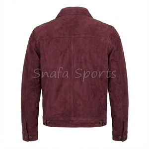 Casual Leather Jacket Men Custom logo Designer Blank Pure Plus Size Men's Jackets For Sale In wholesale Low Price - Product Image 2
