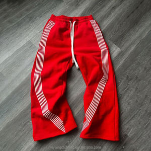 Pantalones Deportivos Extra Grandes para Hombre, Fabricación de Alta Calidad, Pantalones Casuales con Franjas Laterales Personalizadas, Pantalones Vintage con Efecto Desgastado por el Sol - Product Image 5