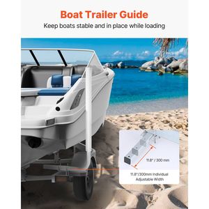 Guide per Rimorchio Barca Regolabili da 40 Pollici, 2 Pezzi, in Acciaio ad Alta Durezza, Design Premium per un Facile Trascinamento - Product Image 2