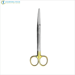 Tijeras Quirúrgicas Mayo-Stille Premium TC con Mango Dorado, Rectas y Curvas, de Alta Resistencia, de Carburo de Tungsteno - Product Image 3