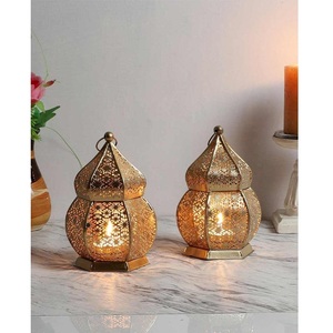 2026 Latest Design <b>Gold</b> Moroccan Eco-Friendly Durable Custom Material <b>Lantern</b> Garden Hanging Candle Holder Wedding Home Party - Product Image 3