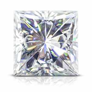 Venta al por mayor de moissanita cultivada en laboratorio con certificado VVS de buena calidad, color D, forma princesa, diamante suelto, certificado de excelencia. - Product Image 2