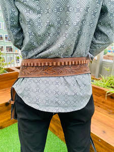 ซองปืนหนังแท้คุณภาพพรีเมียม งานแฮนด์เมด สไตล์คาวบอยตะวันตก แบบเปิดนิ้วเท้า ใช้ได้กับปืนแบบ One Rig สำหรับการล่าสัตว์ พร้อมสายรัดปรับได้ - Product Image 5