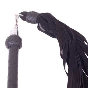 Handmade Leather Flogger with Slim Falls for Stingy Sensation Play - Product Image 3