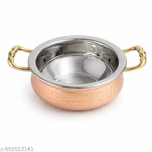 <b>Heart</b> Shaped Copper bowl <b>with</b> lid and etching - Product Image 2