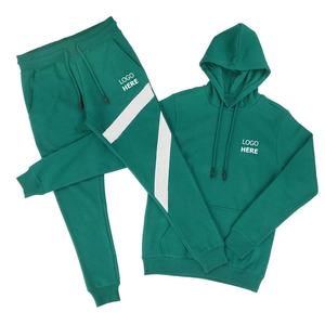 Sudadera con Capucha y Pantalones Deportivos Personalizados con Logotipo Bordado en Color Fluorescente para Hombre, Sudadera con Capucha Deportiva de Alta Calidad - Product Image 1
