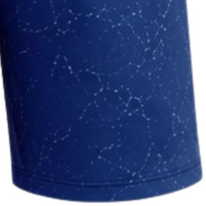 Shorts d'entraînement athlétiques imprimé marbre bleu roi avec taille élastique, respirants, légers, pour la gym, le fitness et la performance sportive - Product Image 3