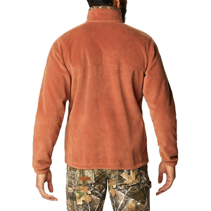 Chaqueta de Forro Polar con Cierre de Cremallera para Hombre, Color Sólido, Informal, para Invierno, Transpirable, Material de Poliéster, Corte Regular, Cuello Alto, con Bolsillos - Product Image 6