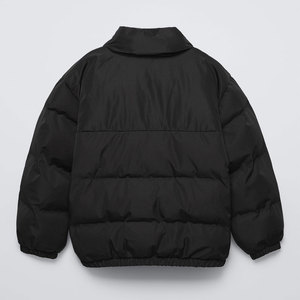 Nouvelle arrivée, veste de baseball matelassée imperméable décontractée grande taille, fermeture éclair, logo personnalisé, veste d'hiver en coton rembourré pour hommes - Product Image 2