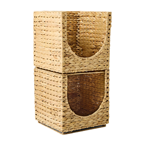 Handwoven Water Hyacinth <b>Stacked</b> Organizer <b>Basket</b>, Eco-Friendly Kids Toy & Book <b>Storage</b>, Vietnam Factory Wholesale Kids's <b>Basket</b> - Product Image 2