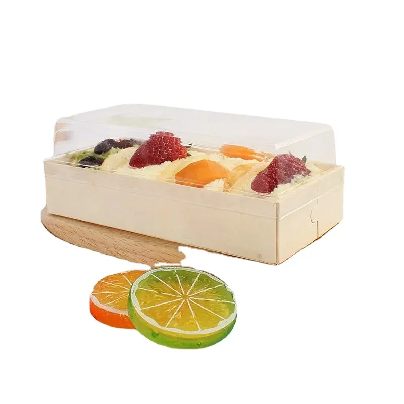 DIY Catering Descartável Novo Design Venda Quente Sushi Embalagem Caixa De Sushi Com Divisórias Embalagem De Madeira