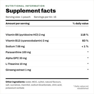Sachets Énergétiques Sans Nicotine à Marque Blanche OEM, Complément Alimentaire Herbal à la Paraxanthine 50g, Formule Personnalisée Menthe Fraîche - Product Image 2
