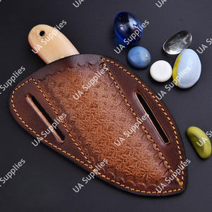 Couteau de camping haut de gamme, best-seller, lame fixe à pointe de coupe, manche en os de chameau, prise ergonomique ferme, idéal pour le dépecage et le travail du fer à chevaux - Product Image 2