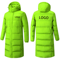 Veste de football matelassée à capuche pour homme, respirante, coupe-vent, manteau d'automne avec extérieur en coton, personnalisable OEM