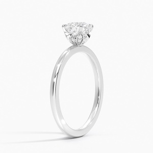 Sparkling White Silver <b>Crystal</b> <b>Ring</b> Romantic Elegant Engagement Jewelry Ideal Wedding Anniversary Gift - Product Image 2