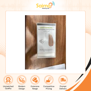 Audífonos Recargables RIC T201 de la Mejor Calidad a Nivel Mundial, con Ganancia Pico de 35dB y Rango de Adaptación de 130dB, Disponibles en Color Beige - Product Image 2