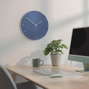 นาฬิกาแขวนผนังทรงกลม ดีไซน์เรียบหรู โครงโลหะแข็งแรงทนทาน เหมาะสำหรับห้องนั่งเล่น ห้องนอน และสำนักงาน จากอินเดีย - Product Image 2