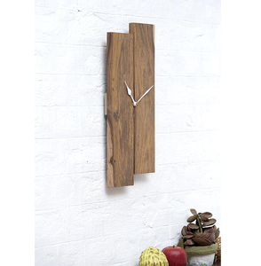 Minimalist Round Wooden Wall <b>Clock</b> Analog Quartz Battery Powered with Black Hands wall <b>clock</b> Wooden <b>clock</b> - Product Image 3