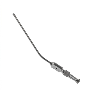 Cannule chirurgicale courbée professionnelle en argent sur mesure pour aspiration de précision ORL et kits d'instruments - Product Image 2