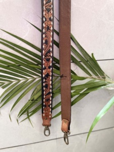 Nuevo diseñador de mano Tooled Bolsos de cuero Cinturones Colección occidental de elegantes cinturones hechos a mano Color marrón - Product Image 2