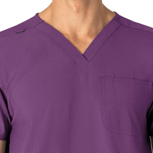 Men's Medical Scrub Suit Stretchy Knitted Fabric Hospital <b>Doctor</b> Nursing Surgical Uniform <b>Sets</b> Custom Logo OEM Supplier - Product Image 3