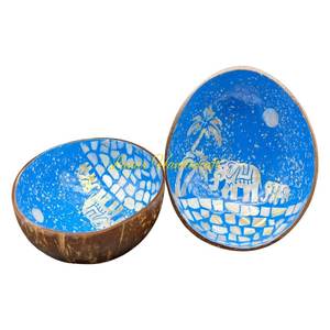 ชุดชามมะพร้าวเคลือบเงาสไตล์โบราณคุณภาพสูงดีไซน์คลาสสิกสำหรับของแจกฟรี - Product Image 5