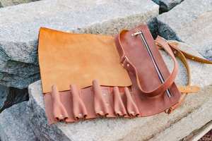 Porte-couteaux en cuir de luxe, enroulable, avec protection anti-odeur, robuste, multifonctionnel, étui de rangement pour cuisine LSKR-0057 - Product Image 3