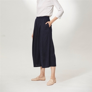 ODM Vêtements pour femmes Pantalons à pois confortables Bas avec poches - Product Image 4