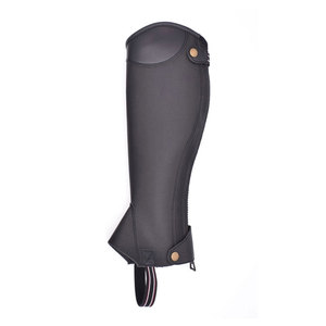 Different Designs Horse Riding Leather <b>Half</b> <b>Chaps</b> Cow Leather Equipment Genuine Leather <b>Half</b> <b>Chaps</b> - Product Image 3