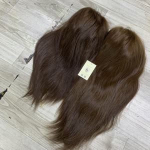 Perruques suisses en cheveux humains vietnamiens bruts bruns de haute qualité, noirs naturels, lisses naturels, avec closure en dentelle - Product Image 4