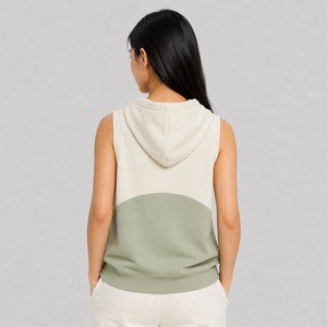 Premium Women <b>Sleeveless</b> <b>Hoodie</b> Custom Logo Soft Cotton Fleece Breathable Comfortable Casual Streetwear <b>Sleeveless</b> <b>Hoodie</b> - Product Image 6