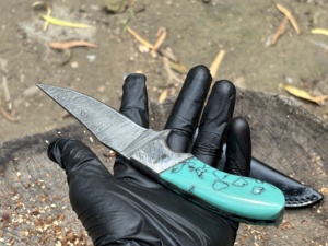 Couteau de combat/découpe artisanal en acier Damas avec personnalisation OEM/ODM, fabrication haut de gamme - Product Image 2