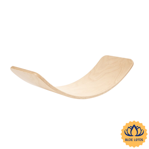 [MEJOR VENTA] Tabla de Equilibrio de Madera Ecológica y Duradera de Primera Calidad, Juguete de Tabla Oscilante para Niños, Ejercicio Corporal, Entrenamiento, Loto Azul - Product Image 1