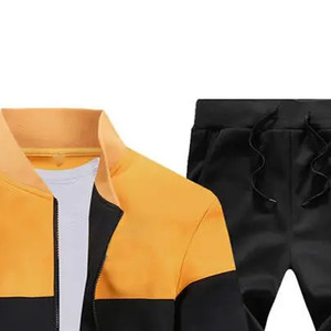 Ensemble de survêtement décontracté pour homme en polaire premium, style streetwear confortable, fabrication OEM ODM, vente en gros, exportation - Product Image 2