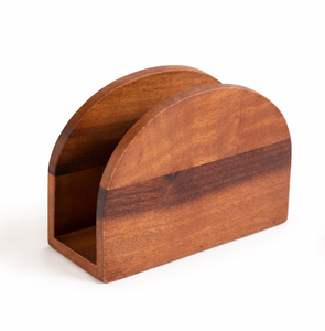 Porta Servilletas de Madera Rústico Hecho a Mano, Ecológico, Duradero, Portátil, Rectangular, Vertical, para Hogar y Restaurante - Product Image 4