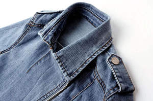 Women's Lightweight Denim Jacket-Eco-Friendly Knitted Cotton with Puff Sleeves and Stripe Detail Casual Streetwear Outerwear - Product Image 6