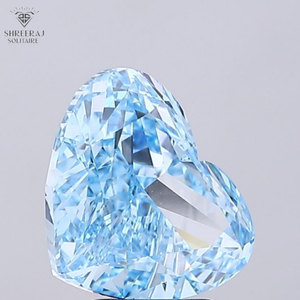 Diamante Suelto en Forma de Corazón Azul Hielo de 5.00 Quilates, Forma Elegante, Azul Intenso, Cultivado en Laboratorio CVD, Certificado IGI, Color Único - Product Image 4
