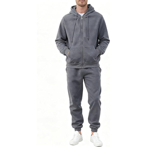 Conjunto Deportivo de Algodón para Hombre, Sudadera con Capucha y Pantalones Jogger, Ropa Deportiva Informal para Correr, Uso Diario, Moda - Product Image 1