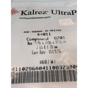 Joint torique Kalres AS-568A, K # 011, Compound 8201, 5/16 - Équipements et pièces semi-conductrices d'occasion fiables à l'échelle mondiale chez - Product Image 1