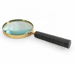 Loupe en métal de vente chaude avec poignée en os livre lecteur de journaux loupe Table Top loupe décorative - Product Image 2
