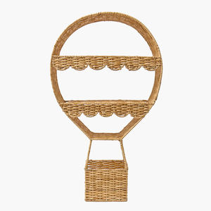 Organizador Ecológico, Suministro de Fábrica, OEM, Estante de Mimbre con Forma de Globo Aerostático para Habitación Infantil, Guardería, Organizador Boho para el Hogar, Hecho en Vietnam - Product Image 5