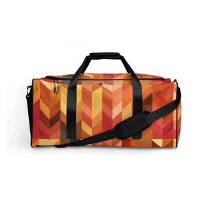 Sublimation Printed Duffle Bags Custom Logo Travel Sports Gym Duffel Bag Waterproof Polyester Large Capacity - Product Image 2