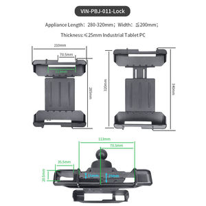 Perfect Luxury Composite Nylon Material Adjustable Anti-Theft <b>Stand</b> for <b>Tablet</b> <b>Pc</b> - Product Image 4