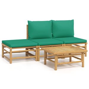 Conjunto Modular Mediano para Jardín en Bambú Natural Verde - Muebles de Exterior Ecológicos y Elegantes - Product Image 2