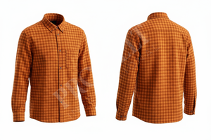 Chemise à manches longues à carreaux personnalisée, coupe ajustée, en coton, décontractée, boutonnée, pour le travail et les affaires – Grande Vente - Product Image 4