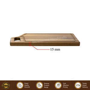 Customized Designs Eco-Friendly Handmade Acacia <b>Wood</b> Chopping Board Set 3 <b>Pieces</b> with 15mm Thickness at Nominal Price - Product Image 2