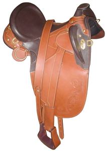 Cuir teint par tambour de selle de Stock australien le plus vendu avec klaxon en cuir de harnais de montage complet pour l'équitation - Product Image 6