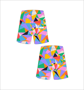Pantalones Cortos de Baloncesto Sublimados Personalizados Multicolores, Pantalones Deportivos Transpirables de Malla para Hombre, Uniforme de Equipo, Ropa Deportiva de Secado Rápido para Gimnasio - Product Image 1